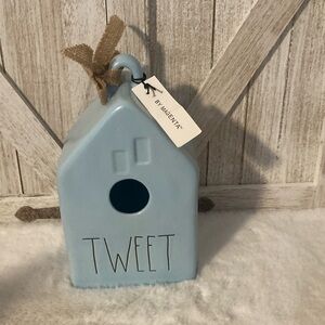 Rae Dunn Tweet Birdhouse in Light Blue